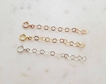 ADD ON - Necklace Extender, Bracelet Extender, Add On to Any Necklace in My Shop, Gold Filled, Sterling Silver, Rose Gold