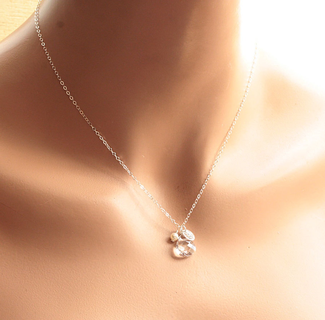 Bridesmaid Necklace Gift Set of FOUR 4 Sterling Silver Etsy