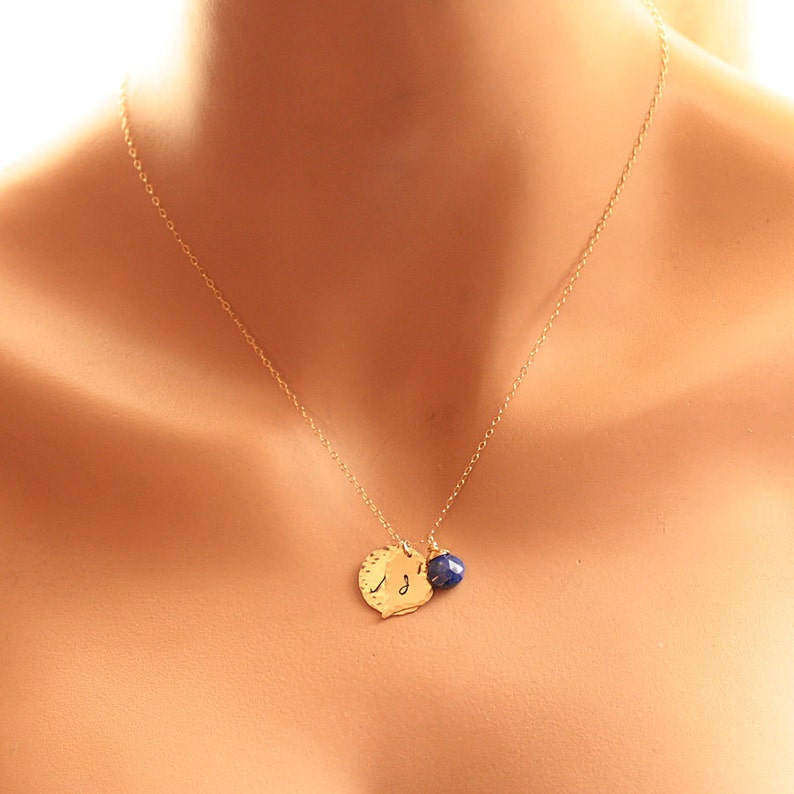 Mother's Necklace Personalized Initial Necklace Gold - Etsy