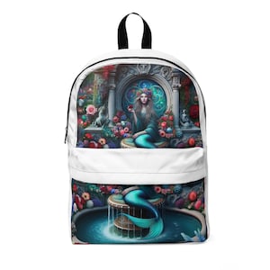 Stylish Graphic Backpack, Trendy School Bag, Perfect for Students, Durable Travel Backpack, Unique Gift for Her