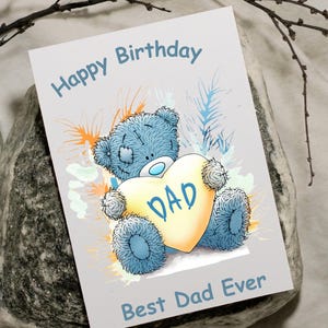 Carte d'anniversaire personnalisée pour papa : fêtez le premier an de bébé