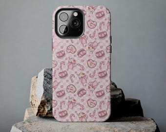 Sweets Pattern Tough Phone Case - Impact Resistant, Glossy Finish