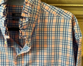 Reworked ruffle collar shirt men’s upcycled button down shirt cropped