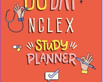 60-Day NCLEX Study Planner | RN, LVN Prep Schedule (Editable, Printable)