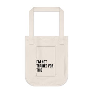Ich bin nicht für diese Tragetasche ausgebildet - Lustiges Geschenk für psychische Gesundheit - Therapie-Humor-Tasche - Emotionale Unterstützungstasche - Slap This Co