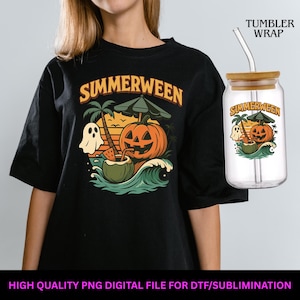 Summerween Digital Clip Art DTF Sublimation PNG High Quality Image