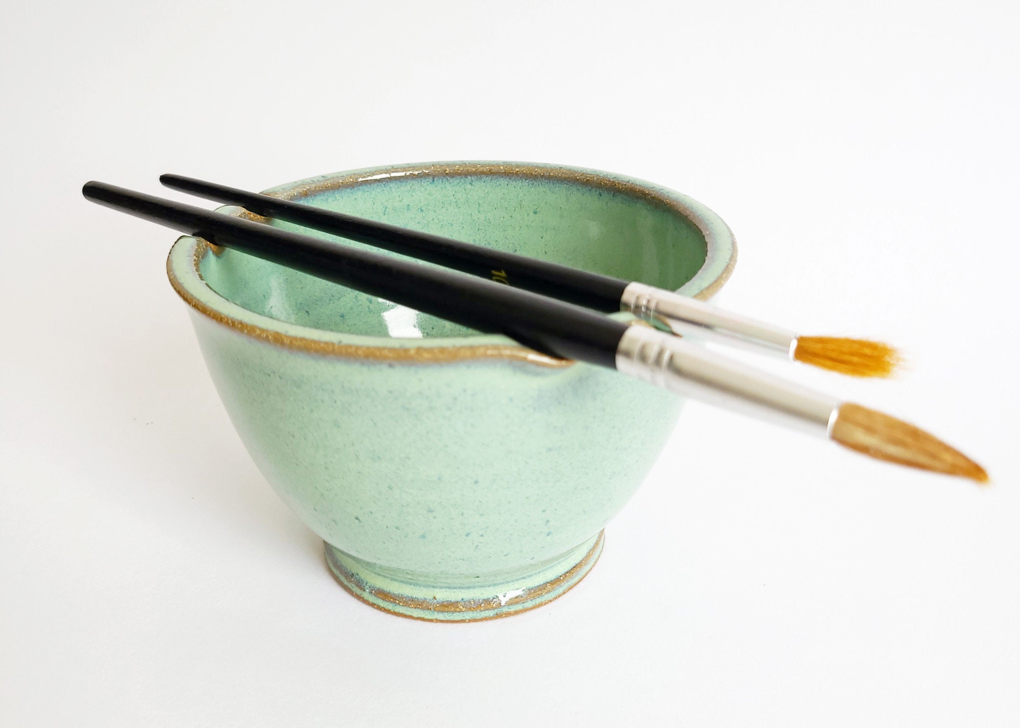 Paint Water Brush Cup - Brush Pot - Brush Rest - Watercolor - Watercolour -  gift for artist - CUP