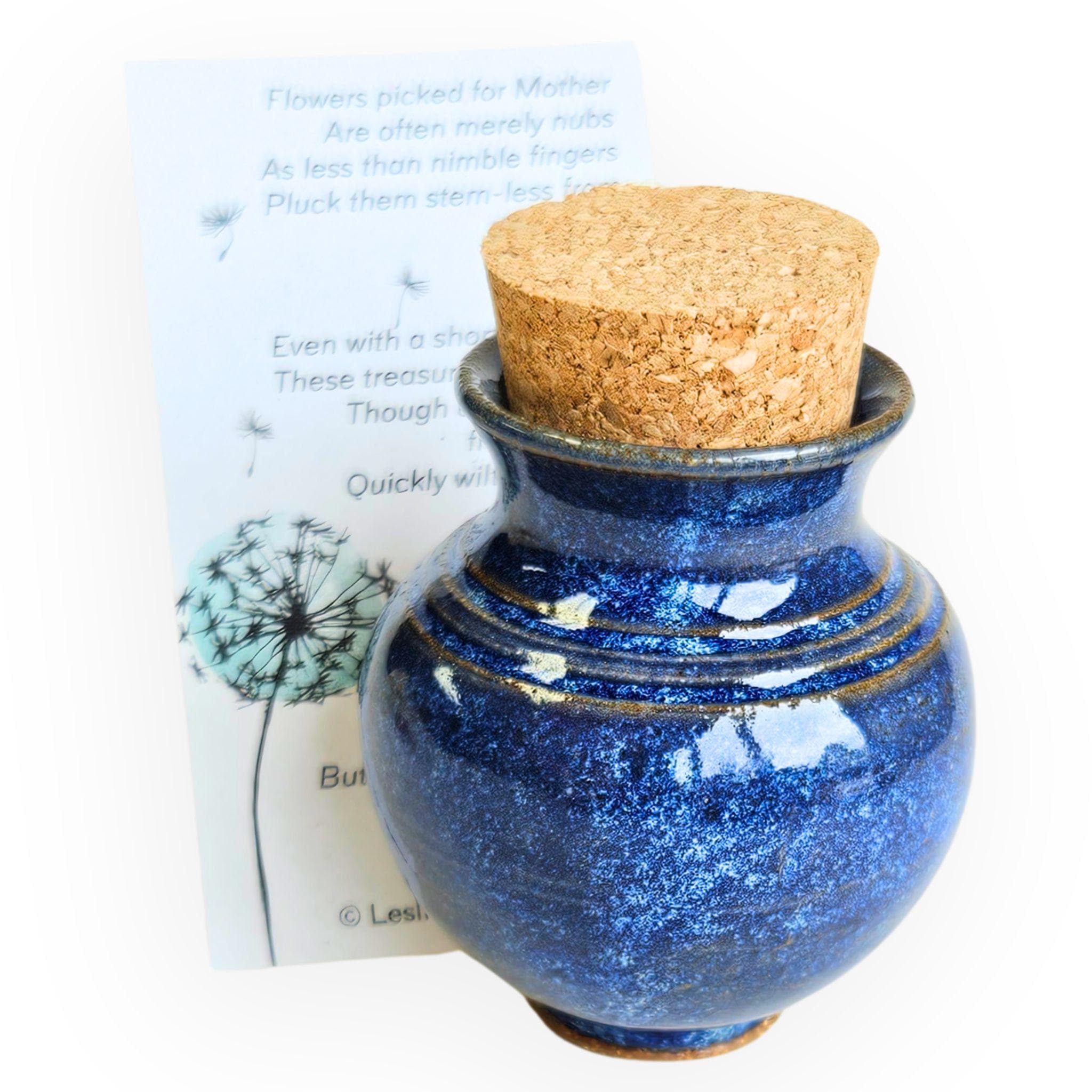 Miniature Pottery Vase: Handmade Mommy Pot With Poem Card - Etsy