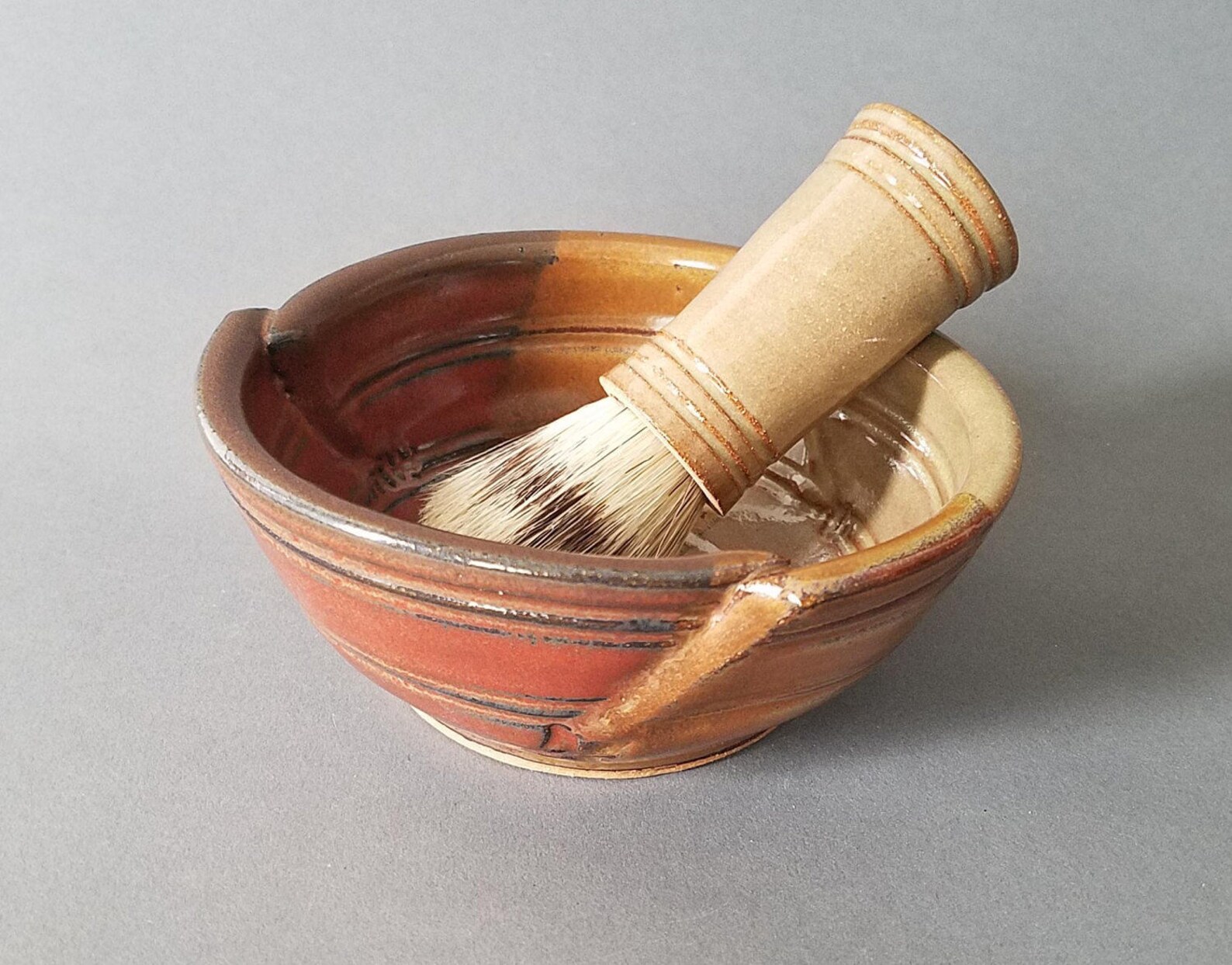 Triangular Shaped Shaving Bowl With Lather Ridges for Mens Etsy