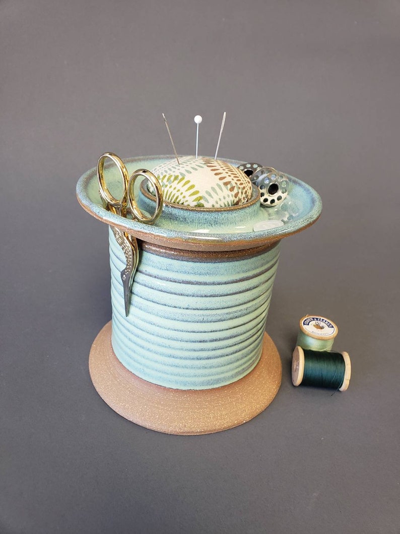 Sewing Station Caddy with Pincushion Bobbin Storage and Etsy