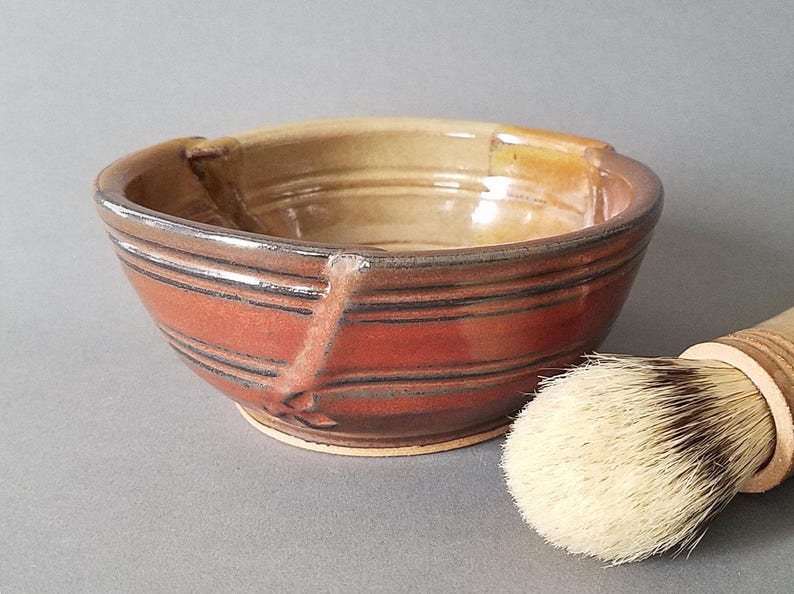 Triangular Shaped Shaving Bowl With Lather Ridges for Mens Etsy