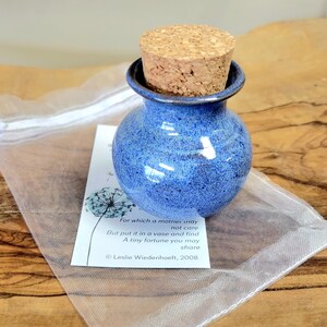 Unique Mini Handmade Mommy Pot Pottery W Poetry Card Keepsake Miniature ...