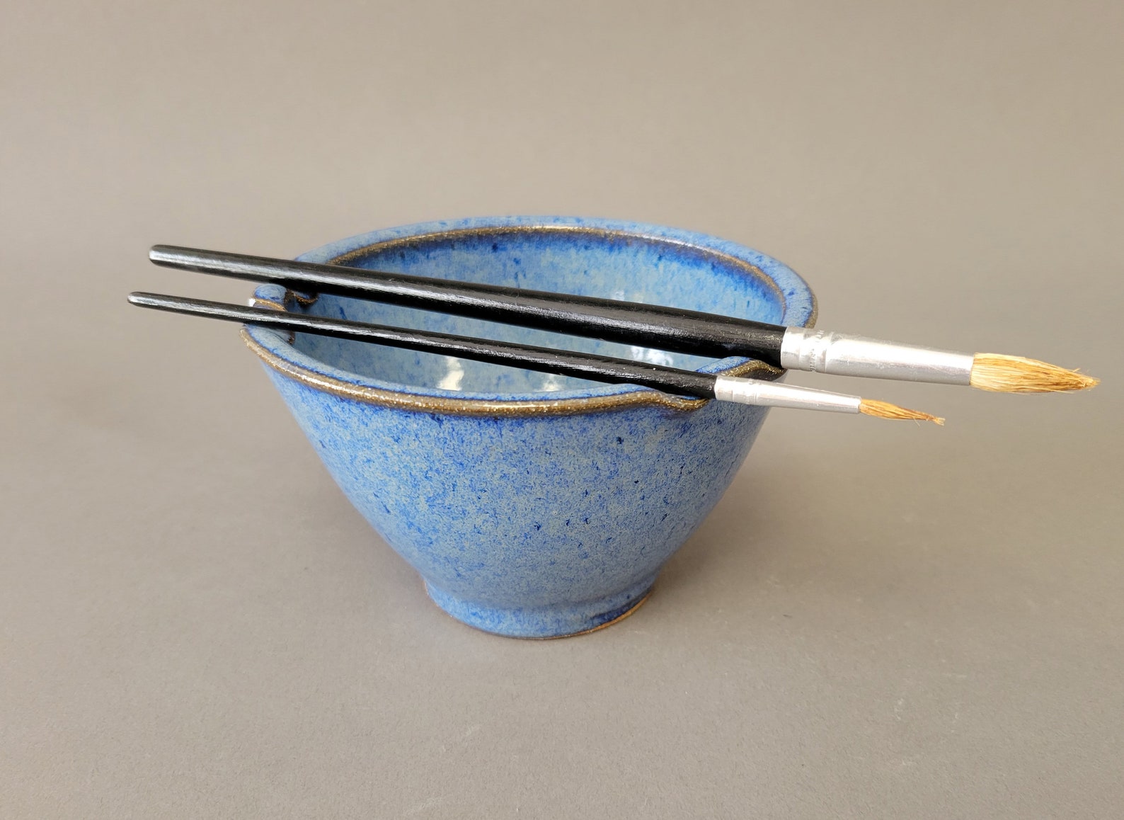 Paint Watercolor Bowl and brush rest stand for painters rinse Etsy