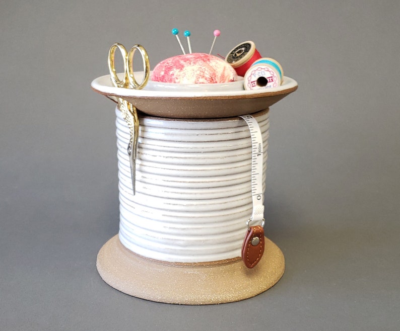 Sewing Station Caddy with Pincushion Bobbin Storage and Etsy