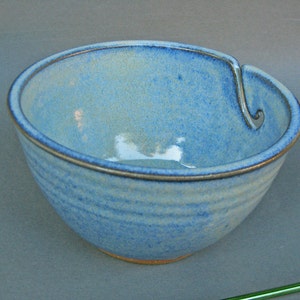 Yarn Bowl Knit in Cobalt Blue As Featured in Vogue Knitting Large Size Fits Whole Skein image 8