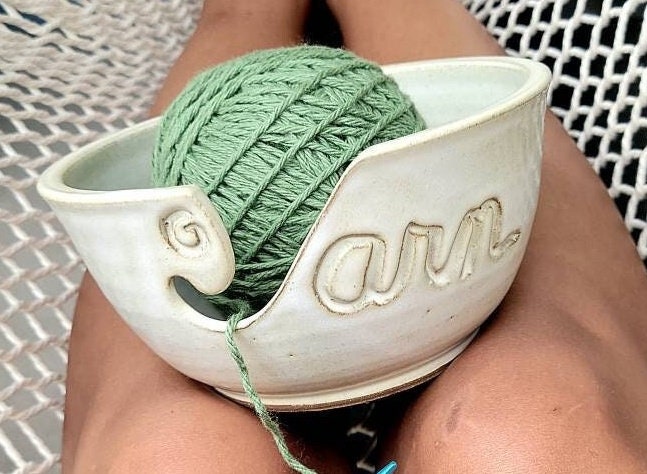 Hazelnut Ceramic Yarn Bowl, Yarn Bowl, Knitting Bowl, Crochet Bowl, Yarn  Bowl, Ready to Ship 