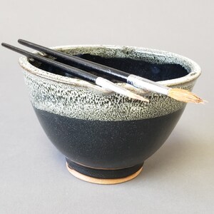 Paint Watercolor Bowl Brush Holder Creative Painters Studio Desktop Rinse Table Blue White Speckles Paint Watercolor Bowl Brush Holder Creative Painters Studio Desktop Rinse Table Blue White Speckles
