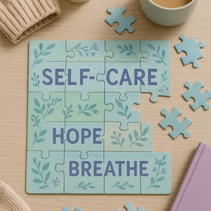 Mental Health Puzzle – Personalized Self-Care Activity, Mindfulness Gift for Stress Relief & Emotional Wellness