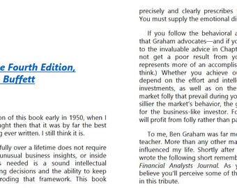 Intelligent investing