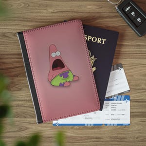 Divertente copertina per passaporto Patrick Star