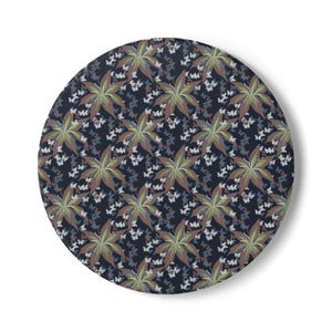 Botanical Ceramic Coaster Set, Nature Inspired Drink Coasters, Plant Lover Home Decor, Coffee Table Accessories, Gift for Gardener, Unique