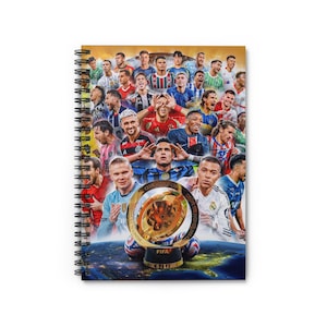 FIFA Fan Spiral Notebook - Soccer Enthusiast Journal, Sports Log, Gift for Gamers, World Cup Notes, Team Memorabilia