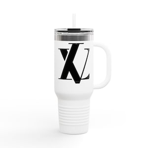 Stylish Insulated Travel Mug, Personalized Coffee Cup, 40oz Drinkware, Hot Cold Beverage Tumbler, Perfect for Road Trips