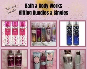 Curated Bath and Body Works Bundle Box| Great for gifting| Pick your Bundle| Packaged and Ships Cute!| New!| Gifts for her| Gifts for Work