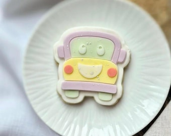 School Bus Cookie Cutter and 3D Fondant Embosser, Coach, Thankyou Teacher, Cookies, School, Appreciation, Thank You, Multipop, Nursery