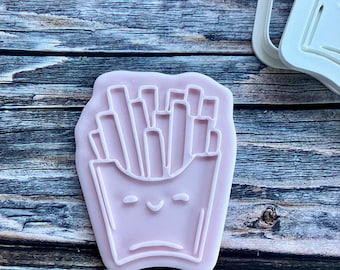 Fries 8cm Cookie Cutter & Fondant Stamp
