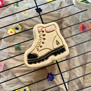 Hiking Boot Cookie Cutter – Outdoors Fondant Embosser – Adventure Baking Stamp