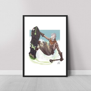 Arcane Ekko – Poster con Illustrazione Originale
