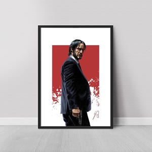 John Wick – Poster con illustrazione originale