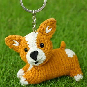 Corgi Puppy Crochet Pattern PDF – Cute Amigurumi Dog Plush – Soft Velvet Corgi Toy Pattern – DIY Crochet Animal – Instant Download
