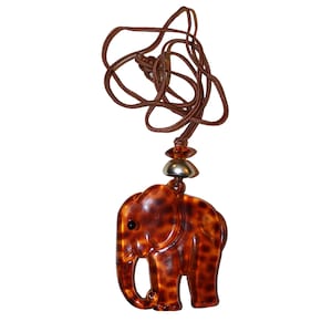 Vintage Lucky Elephant Necklace - vintage elephant lover gift lucky necklace white elephant