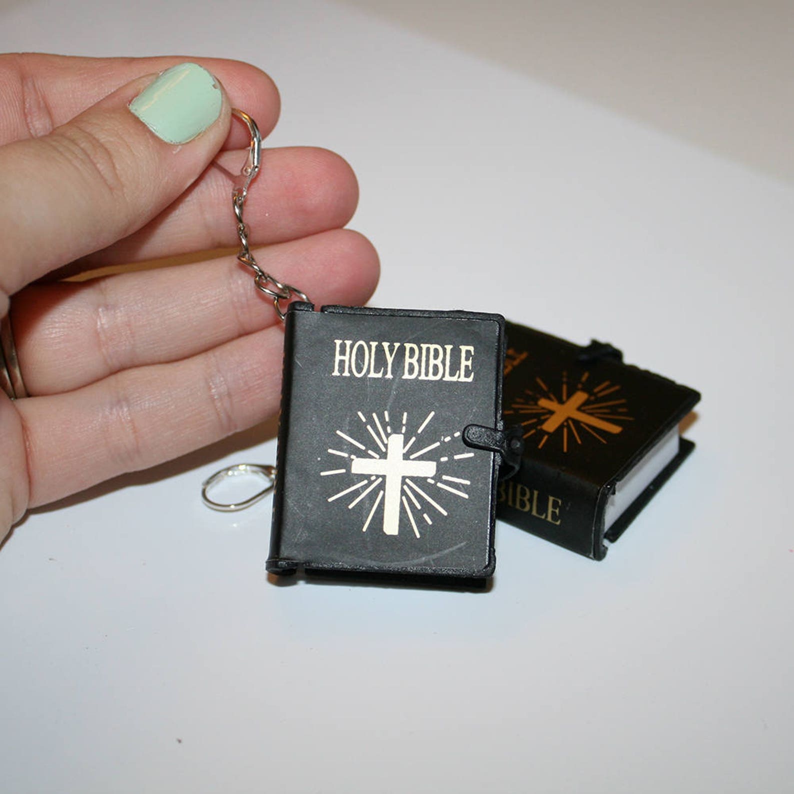 Holy Bible Earrings Miniature Holy Bible Earrings Jewelry Etsy