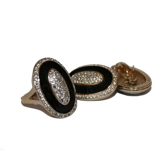 Vintage Panetta CZ and Sterling Silver Cocktail Statement Dome Ring Sz 7.25