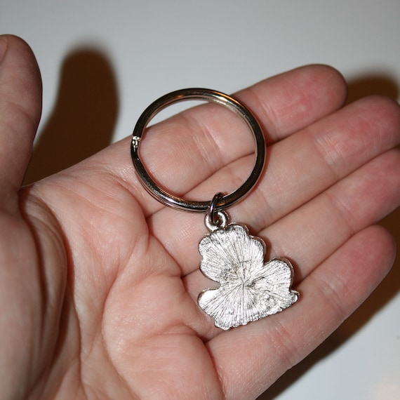 90s Vintage Enamel Metallic Frog Keychain - Retro Keychain