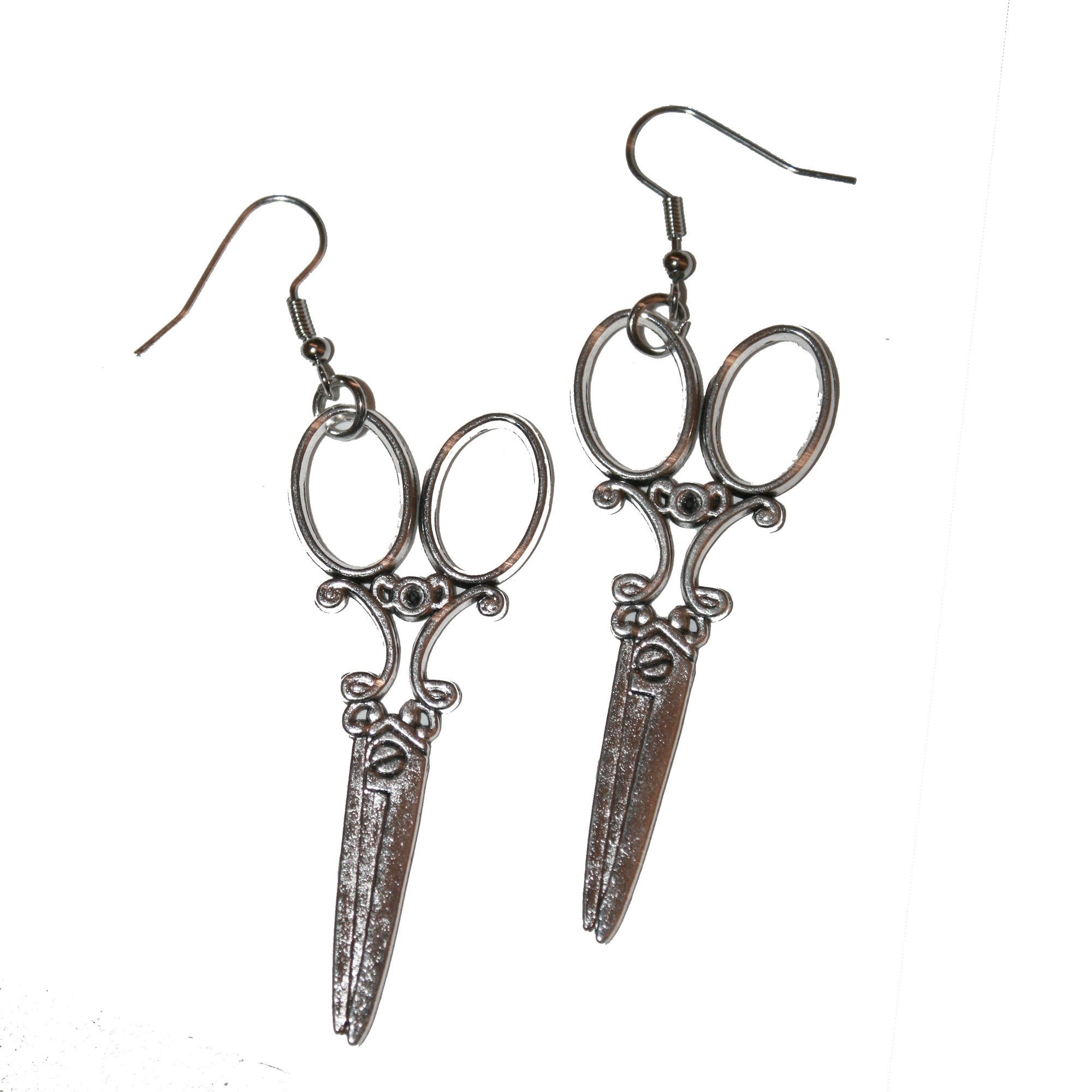 Antiqued Scissor Earrings Antique Style Scissor Earrings Sewer Sewing Gift Scissor Gift