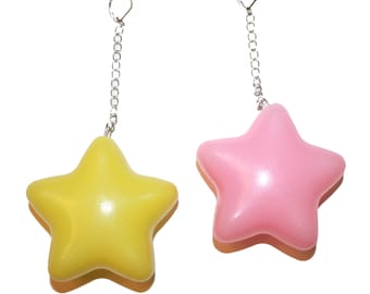 SINGLE/ONE Jumbo Star Earring - super big lightweight huge star earrings cute kitsch kawaii star big star earring pastel rainbow colorful