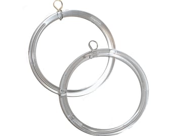 Clear Hoop Earrings - huge clear hoop earrings unique glass like weird hoop jewelry hoop earrings big hoops small hoops