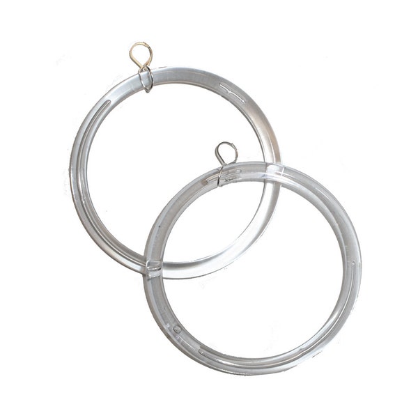 Clear Hoop Earrings - huge clear hoop earrings unique glass like weird hoop jewelry hoop earrings big hoops small hoops