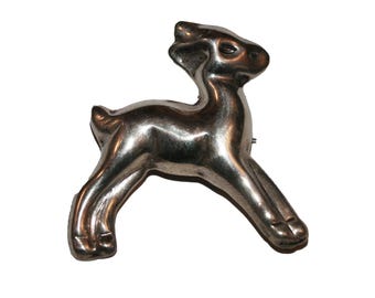 Vintage Sterling Donkey Brooch - southwest fashion mom fashion road donkey horse mini horse pin