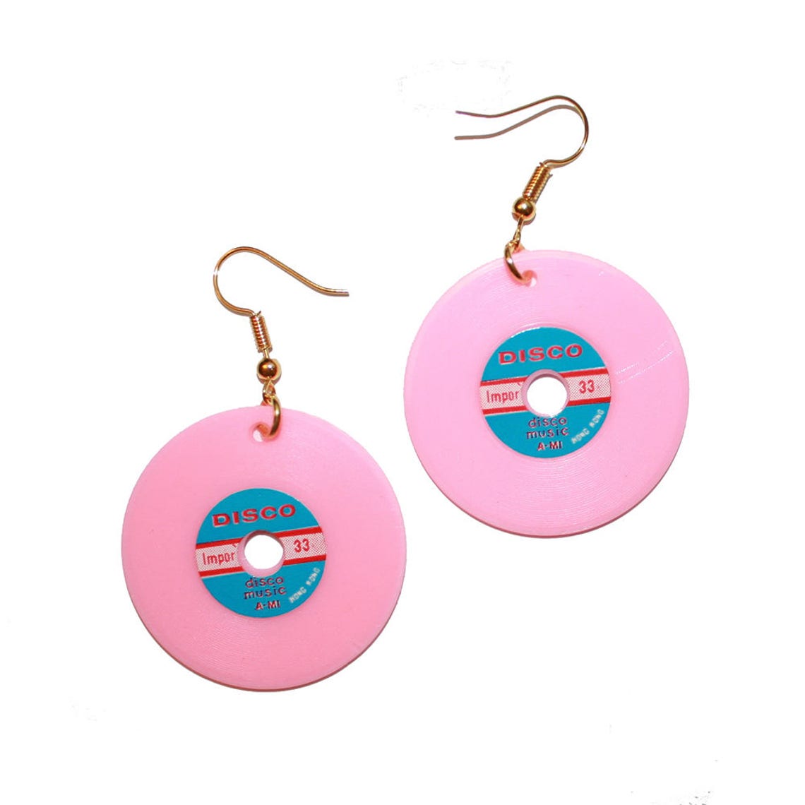 Vintage Kitsch Vinyl Record Earrings Vinyl record collector Etsy