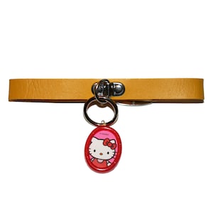 90s Stile Rosso Glitter Foto Locket Choker - girocollo giallo con cornice cornice anni &#39;90 carino kawaii choker O girocollo anello