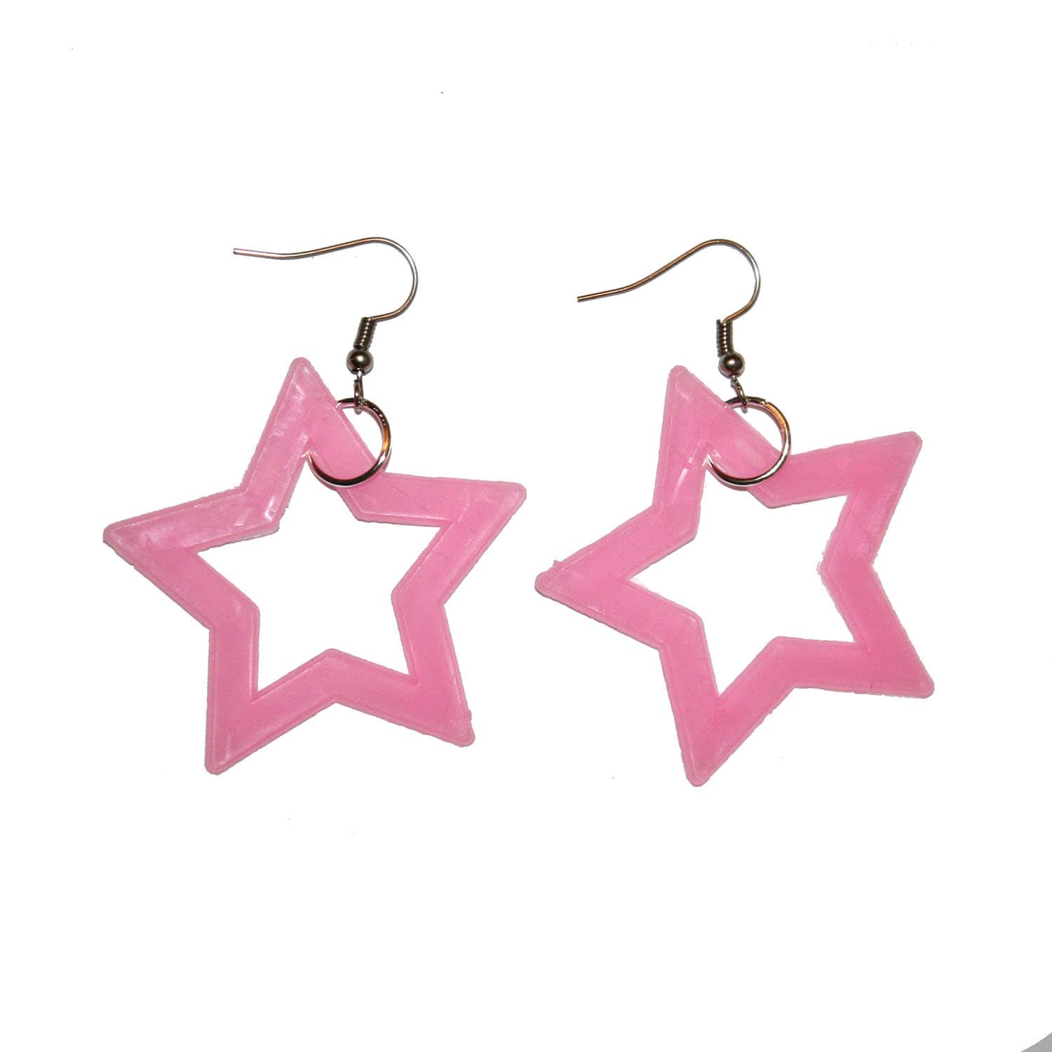Plastic on sale star earrings
