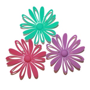 Giant Summer Flower Earrings - huge earrings big earrings flower earrings