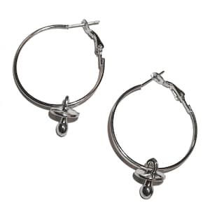 Pacifier Hoop Earrings - binky baby paci pacifer earrings hoop earrings silver
