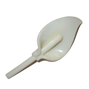 Large Vintage White Calla Lily Brooch - beautiful floral lily brooch white plastic lucite lily flowers