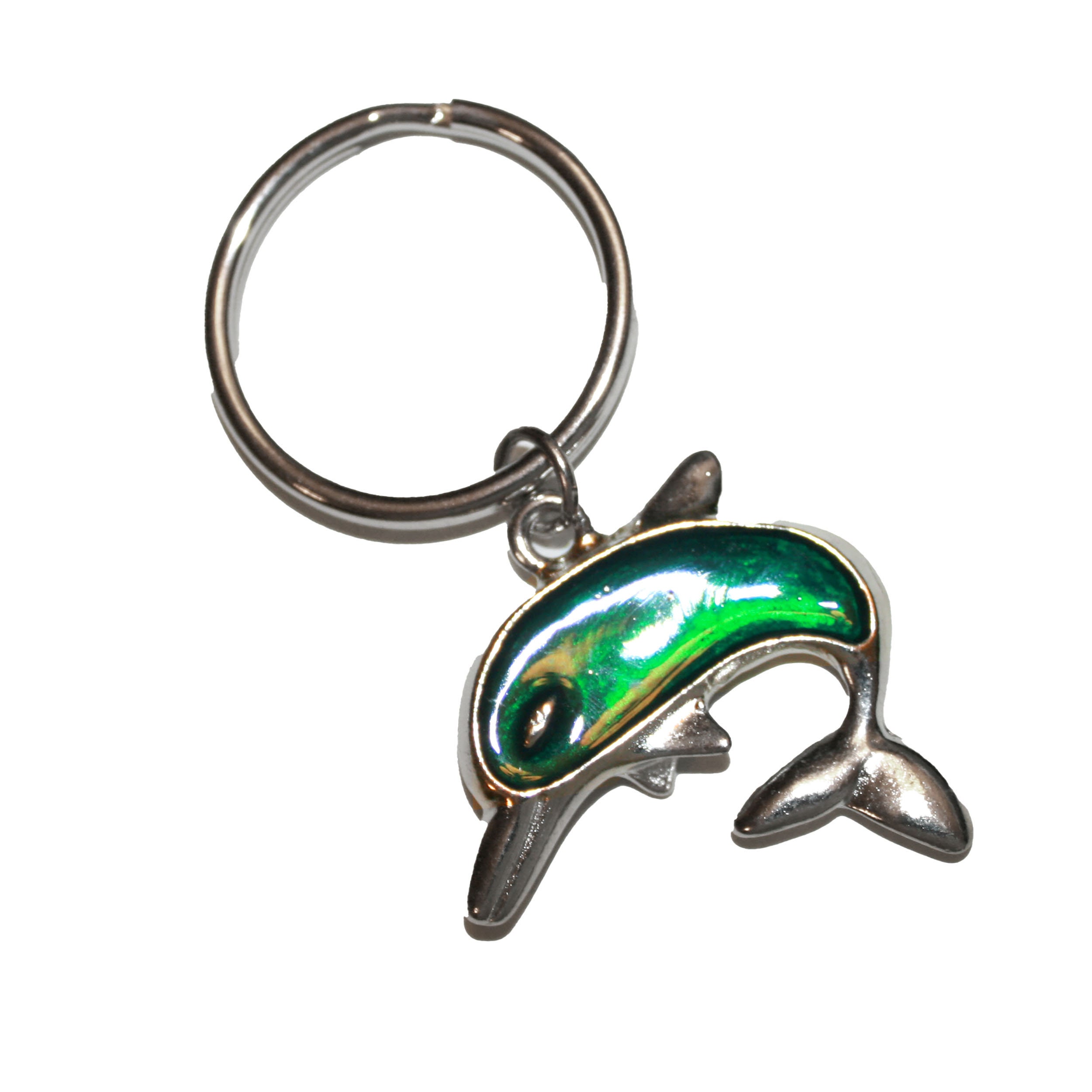 90s Enamel Dolphin Keychain - Retro Keychain Collectible Key Chain